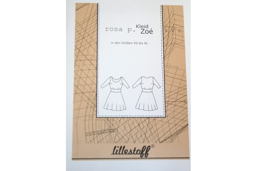 Papierschnittmuster Lillestoff Kleid ZOE Damen XS - XL